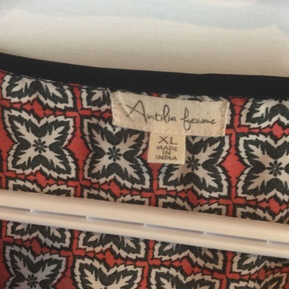 Buy 1 get 1 50% off Antilia Femme Tunic Top XL Red/Blac - Picture 3 of 5